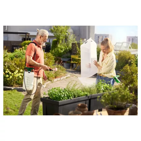 ParkSide / GardenLine mechanikus 5L (5 literes) kézi permetező, pumpás permetezőgép 2.5 bar, nyomásmérővel, nemesacél vagy réz szórószárral és szórófejjel