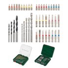 ParkSide 75 részes kombinált kő-, fa-, fém- fúrószár, bitfej és dugókulcs készlet praktikus tároló és rendező dobozban (509651)