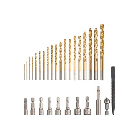 ParkSide 75 részes kombinált kő-, fa-, fém- fúrószár, bitfej és dugókulcs készlet praktikus tároló és rendező dobozban (509651)