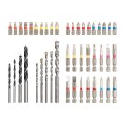 ParkSide 75 részes kombinált kő-, fa-, fém- fúrószár, bitfej és dugókulcs készlet praktikus tároló és rendező dobozban (509651)