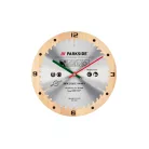 ParkSide Fan Editon 25 cm Slaw Blade Körfűrészlap inox és natúr fa Design falióra pontos és csendes quartz óraművel, alkáli elemmel