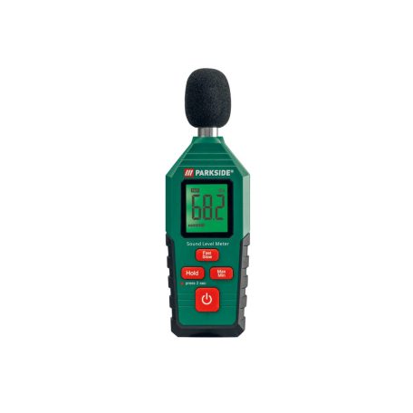 ParkSide PDEME 130 A1 elemes 30 - 130 dBA +/- 1,5 dBA digitális hangszintmérő, zajszintmérő , decibel mérő műszer
