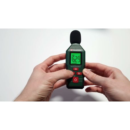 ParkSide PDEME 130 A1 elemes 30 - 130 dBA +/- 1,5 dBA digitális hangszintmérő, zajszintmérő , decibel mérő műszer