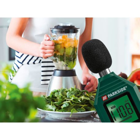 ParkSide PDEME 130 A1 elemes 30 - 130 dBA +/- 1,5 dBA digitális hangszintmérő, zajszintmérő , decibel mérő műszer