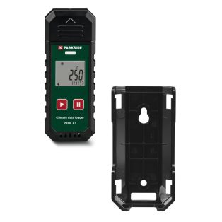   ParkSide PKDL A1 Klímaadat-rögzítő, elemes, USB-s, digitális klímaadat naplózó, hőmérő és relatív páratartalom mérő, rögzítő készülék, klímalogger, Climate data logger
