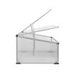   ParkSide CF-2024 UV és időjárásálló, hordozható, nyitható tetejű, törhetetlen duplafalú polikarbonát melegágy, 100 x 30/40 x 60 cm Cold Frame, melegágyás, melegház