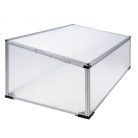 ParkSide CF-2024 UV és időjárásálló, hordozható, nyitható tetejű, törhetetlen duplafalú polikarbonát melegágy, 100 x 30/40 x 60 cm Cold Frame, melegágyás, melegház