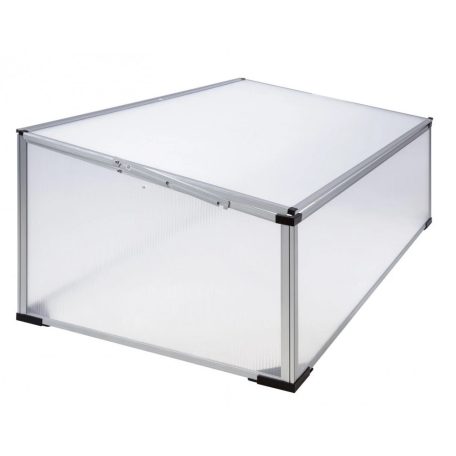 ParkSide CF-2024 UV és időjárásálló, hordozható, nyitható tetejű, törhetetlen duplafalú polikarbonát melegágy, 100 x 30/40 x 60 cm Cold Frame, melegágyás, melegház