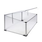 ParkSide CF-2024 UV és időjárásálló, hordozható, nyitható tetejű, törhetetlen duplafalú polikarbonát melegágy, 100 x 30/40 x 60 cm Cold Frame, melegágyás, melegház