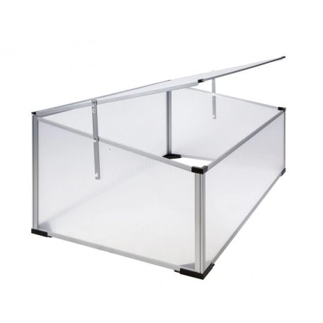 ParkSide CF-2024 UV és időjárásálló, hordozható, nyitható tetejű, törhetetlen duplafalú polikarbonát melegágy, 100 x 30/40 x 60 cm Cold Frame, melegágyás, melegház