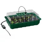ParkSide PNK 72 LED melegágykészlet 72 palántának, LED-es palántázó, palántenevelő, csiráztató készlet, mini melegágy 3 x 24 db palánta részére, szellőzővel és LED világítással