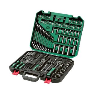   ParkSide Prémium XL 216 részes racsnis dugókulcs és bitfej készlet, krovakészlet kofferben, CR-V, CR-MO, S2 acél