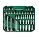 ParkSide Prémium XL 216 részes racsnis dugókulcs és bitfej készlet, krovakészlet kofferben, CR-V, CR-MO, S2 acél