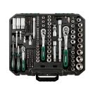 ParkSide Prémium XL 216 részes racsnis dugókulcs és bitfej készlet, krovakészlet kofferben, CR-V, CR-MO, S2 acél