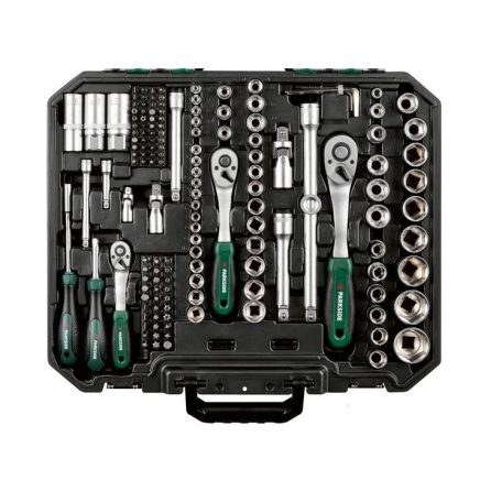 ParkSide Prémium XL 216 részes racsnis dugókulcs és bitfej készlet, krovakészlet kofferben, CR-V, CR-MO, S2 acél