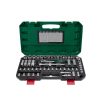   ParkSide PSSS 65 A1 (494633) Socket Set 3/8" (10 mm) 65 részes racsnis dugókulcs és bitfej készlet, krovakészlet kofferben, CR-V és S2 acélból