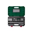 ParkSide PSSS 65 A1 (494633) Socket Set 3/8" (10 mm) 65 részes racsnis dugókulcs és bitfej készlet, krovakészlet kofferben, CR-V és S2 acélból