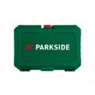 ParkSide PSSS 65 A1 (465601) Socket Set 3/8" (10 mm) 65 részes racsnis dugókulcs és bitfej készlet, krovakészlet kofferben, CR-V és S2 acélból