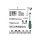 ParkSide PSSS 65 A1 (465601) Socket Set 3/8" (10 mm) 65 részes racsnis dugókulcs és bitfej készlet, krovakészlet kofferben, CR-V és S2 acélból