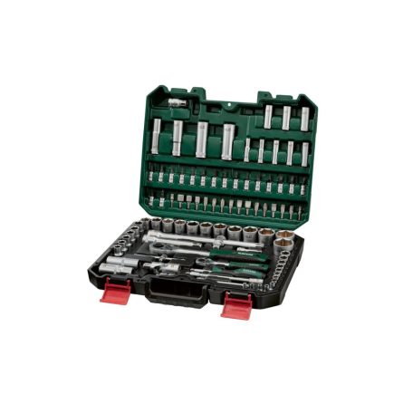 ParkSide Mixed Socket Set 94 részes CR-V / S2 dugókulcs és bit készlet, racsnis krovakészlet kofferben, 1/4" és 1/2" racsnis hajtókarral