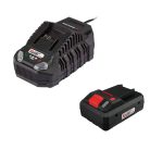 ParkSide SZETT-4-SMART-C3 X20V Team 20V 4Ah akku és gyorstöltő készlet - PAPS 204 A1 4Ah Li-ion akkumulátor + PLG 20 C3 hálózati gyorstöltő 4.5A 120W