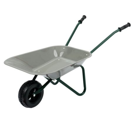 lupilu / PlayTive ParkSide 7 részes gyermek játék kerti szett: fém talicska, műanyag locsolókanna, kesztyű és fém / fa ültető szerszámok (ásó, gereblye, villa)