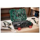 ParkSide 95 részes szerszámkoffer, komplett otthoni praktikus barkács szerszámkészlet, műanyag tároló és hordozó kofferben
