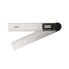 ParkSide prémium inox digitális szögmérő / vonalzó LCD kijelzővel 360° 2 x 180 mm szárral