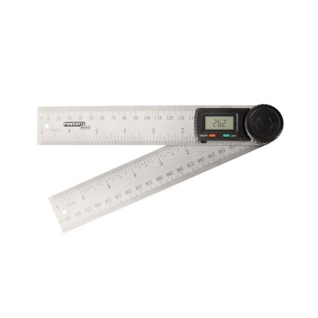 ParkSide prémium inox digitális szögmérő / vonalzó LCD kijelzővel 360° 2 x 180 mm szárral