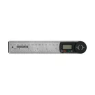 ParkSide prémium inox / zöld fém digitális szögmérő / vonalzó LCD kijelzővel 360° 2 x 180 mm szárral