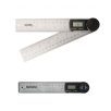   ParkSide prémium inox digitális szögmérő / vonalzó LCD kijelzővel 360° 2 x 180 mm szárral