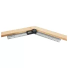 ParkSide prémium inox / zöld fém digitális szögmérő / vonalzó LCD kijelzővel 360° 2 x 180 mm szárral