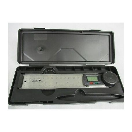 ParkSide prémium inox digitális szögmérő / vonalzó LCD kijelzővel 360° 2 x 180 mm szárral