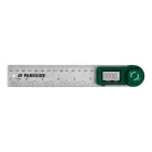 ParkSide prémium inox / zöld fém digitális szögmérő / vonalzó LCD kijelzővel 360° 2 x 180 mm szárral