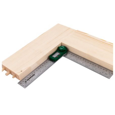 ParkSide prémium inox digitális szögmérő / vonalzó LCD kijelzővel 360° 2 x 180 mm szárral