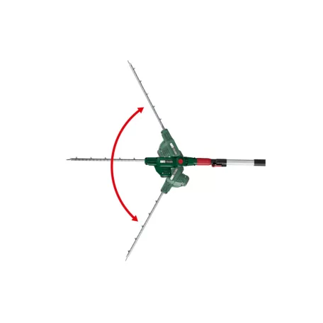 ParkSide PTHSA 20-Li D5 SOLO 20V akkus 50 cm akkumulátoros magassági teleszkópos sövényvágó, sövénynyíró, akku és töltő nélkül