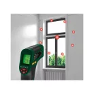 ParkSide PTI 380 C2 / PTIA 1 infravörös hőmérő lézeres célzóval, lézeres infrahőmérő, tárgyhőmérő -50 től +380 °C -ig 8 pontos lézerrel