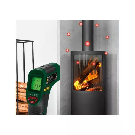 ParkSide PTI 380 C2 / PTIA 1 infravörös hőmérő lézeres célzóval, lézeres infrahőmérő, tárgyhőmérő -50 től +380 °C -ig 8 pontos lézerrel