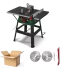 BONTOTT csomagolású, használt ParkSide PTKS 2000 H5 kétsebességes elektromos 2000W asztali körfűrész 2 x 254mm fűrészlappal