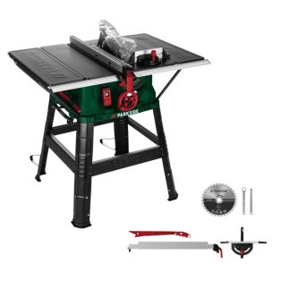   ParkSide PTKS 2200 A1 2200W elektromos asztali körfűrész 254 mm 24 fogú keményfém fűrészlappal 94 x 95 x 105 cm