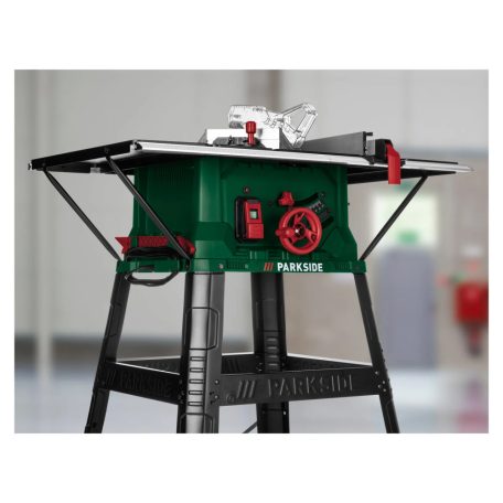 ParkSide PTKS 2200 A1 2200W elektromos asztali körfűrész 254 mm 24 fogú keményfém fűrészlappal 94 x 95 x 105 cm