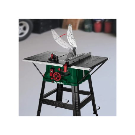 ParkSide PTKS 2200 A1 2200W elektromos asztali körfűrész 254 mm 24 fogú keményfém fűrészlappal 94 x 95 x 105 cm