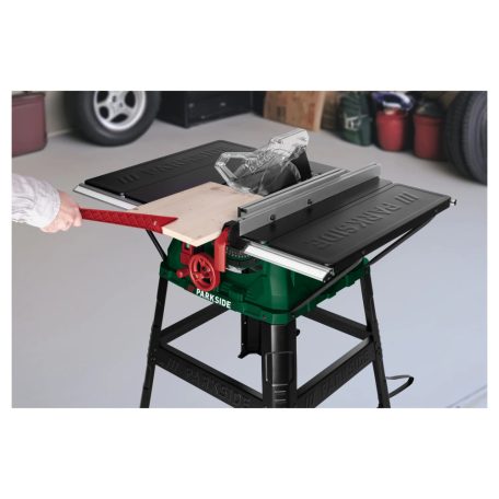 ParkSide PTKS 2200 A1 2200W elektromos asztali körfűrész 254 mm 24 fogú keményfém fűrészlappal 94 x 95 x 105 cm