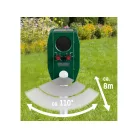 Bontott, HIBÁS ParkSide PTUS 1 A1 Solar Animal Repeller - ultrahangos, napelemes, mozgásérzékelős, akkus kutya-macska riasztó, állatriasztó 1300 mAh HIBÁS (18650 SM-3P) li-ion akkuval