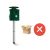 Bontott, HIBÁS ParkSide PTUS360 1 A1 Solar Animal Repeller - 360°-os ultrahangos, napelemes, mozgásérzékelős, akkus kutya-macska riasztó, állatriasztó 1300 mAh HIBÁS 18650 SM-3P li-ion akkuval