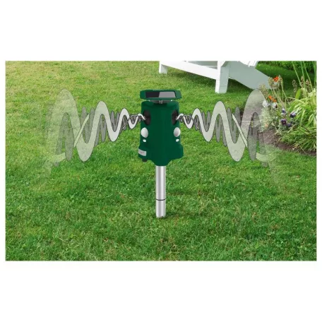 ParkSide PTUS360 1 B2 Solar Animal Repeller - 360°-os ultrahangos, napelemes, mozgásérzékelős, akkus kutya-macska riasztó, állatriasztó 3 x 1.2V 800 mAh cserélhető Ni-MH akkuval