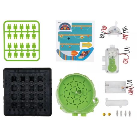 PlayTive Spiral Labyrinth Construction Kit 56 részes Spirál Labirintus építőkészlet, elemes tudományos játék készlet