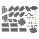 lupilu / PlayTive City Road Set 35 darabos fa autópálya szett, városi - utca készlet