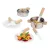 lupilu / PlayTive Cooking Set, 20 részes játék fa + nemesacél konyhai készlet gyerekeknek, serpenyővel, fazékkal, fedővel, evőeszközökkel, tányérokkal és étellel