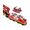   PlayTive Clippys Freight Train 753 részes tehervonat építőkocka készlet, világító, távirányítós, elemes vonat 2.5m sínpályával, rámpával és 1 db autóval